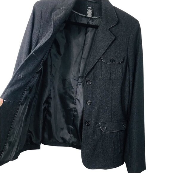 Timeless Neutral Haggar Black Single Breasted Blazer jacket Women  Size 8 - Picture 12 of 15